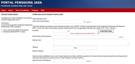 Portal pengguna jasa bea cukai  Hatta Nomor 2 Makassar